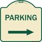 Signmission Parking Right Arrow Heavy-Gauge Aluminum Architectural Sign, 18" x 18", TG-1818-23364 A-DES-TG-1818-23364 - alternate 1